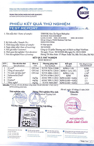 Chứng nhận chất lượng